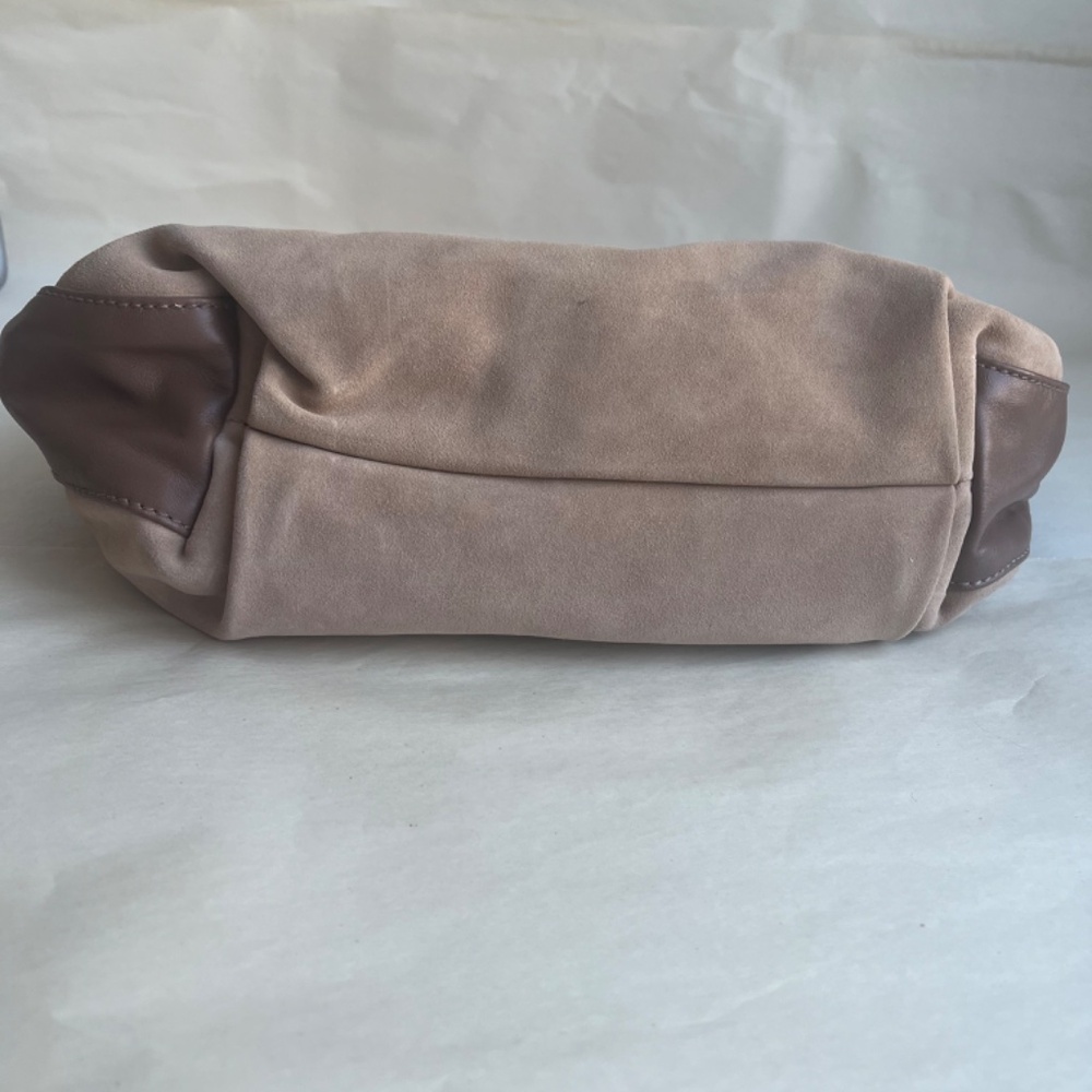 NWT Furla Medium Beige Brown Tan Shoulder Hobo Leather Casual Bag Purse - Picture 13 of 13